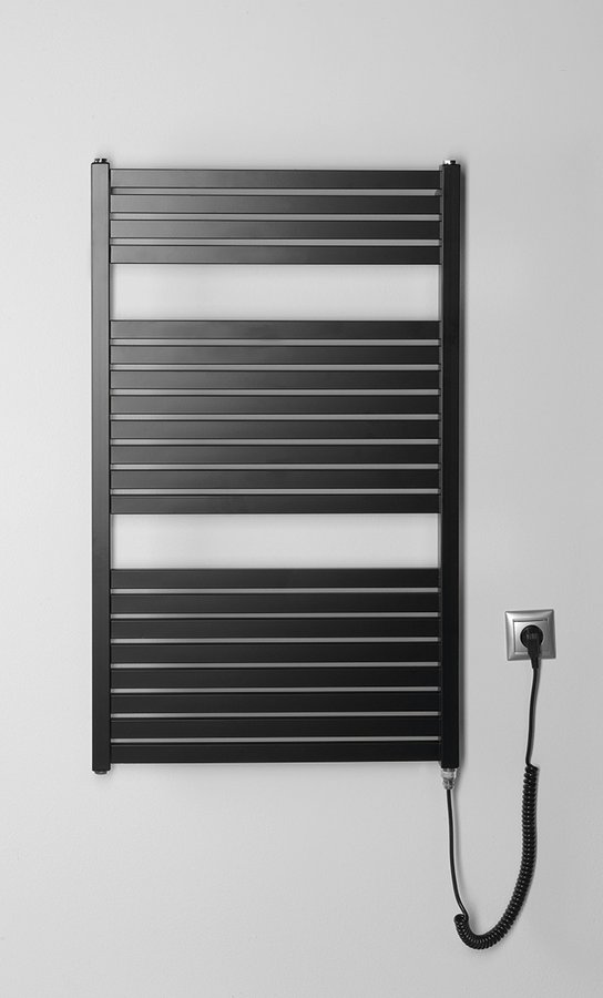 Sapho Tondi elektrische radiator zwart mat 60x97cm 400W