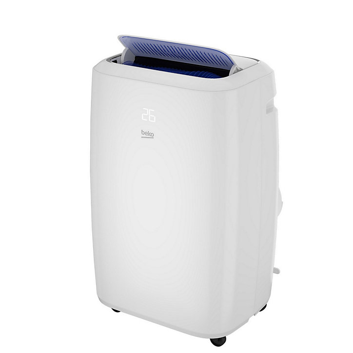 Climatiseur mobile avec évacuation connecté Beko BP112C 3 vitesses 65 dB(A) + kit calfeutrage