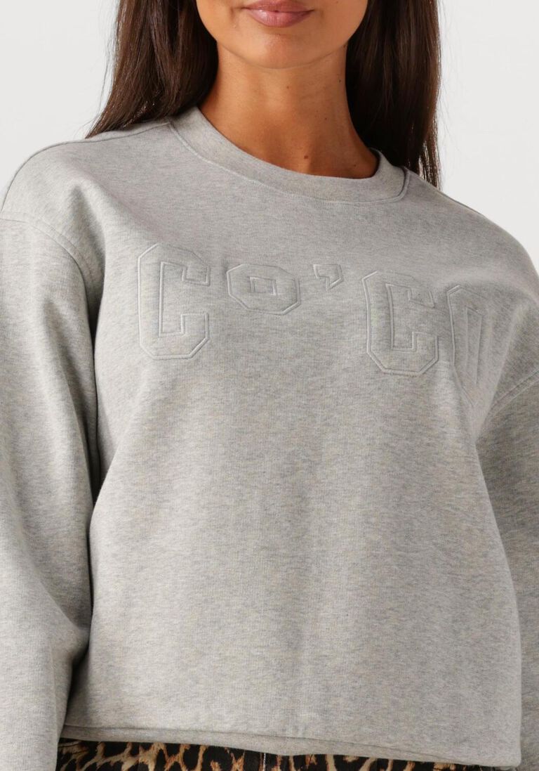 grijze co'couture sweater zoe coco sweat