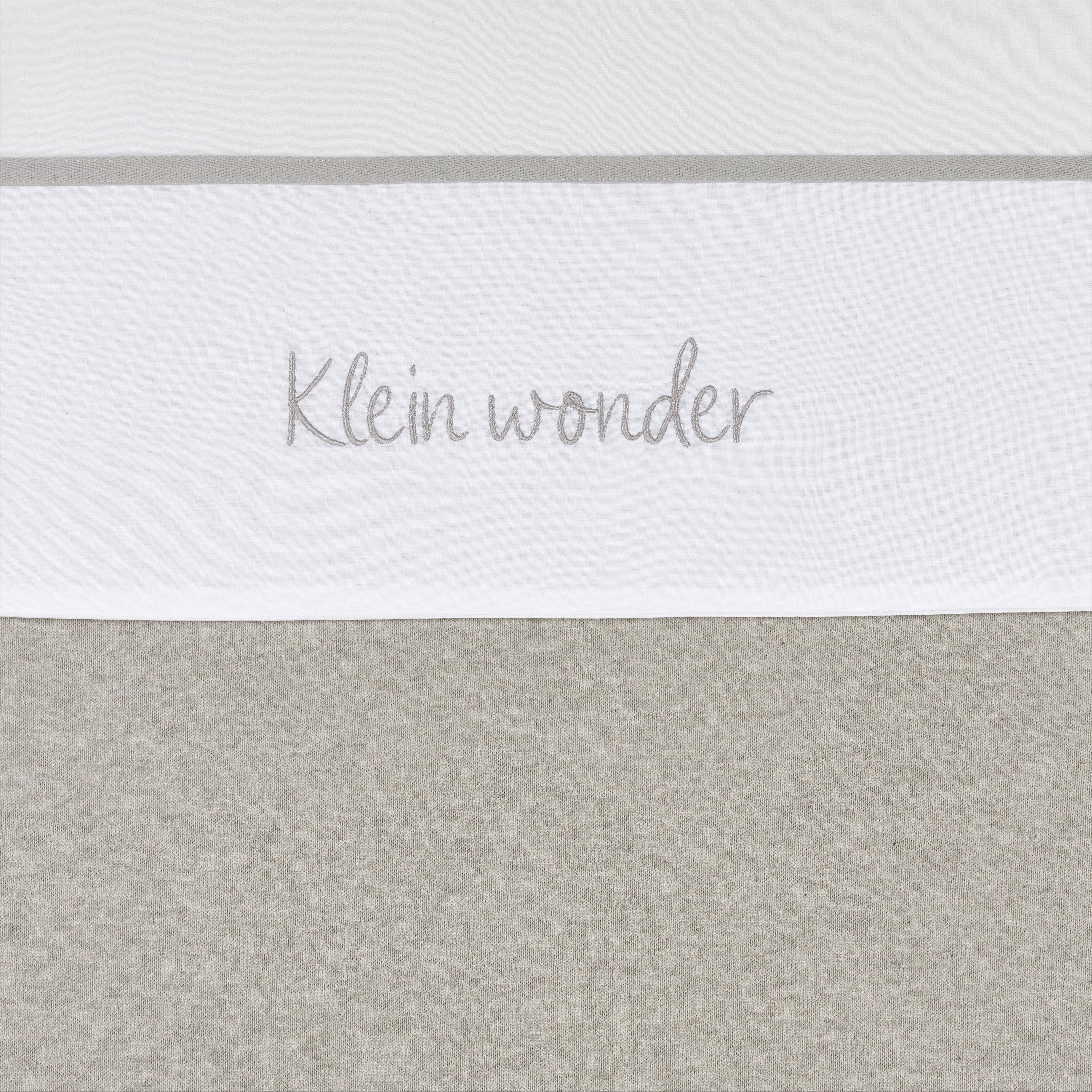 Meyco baby ledikantlaken Klein Wonder greige