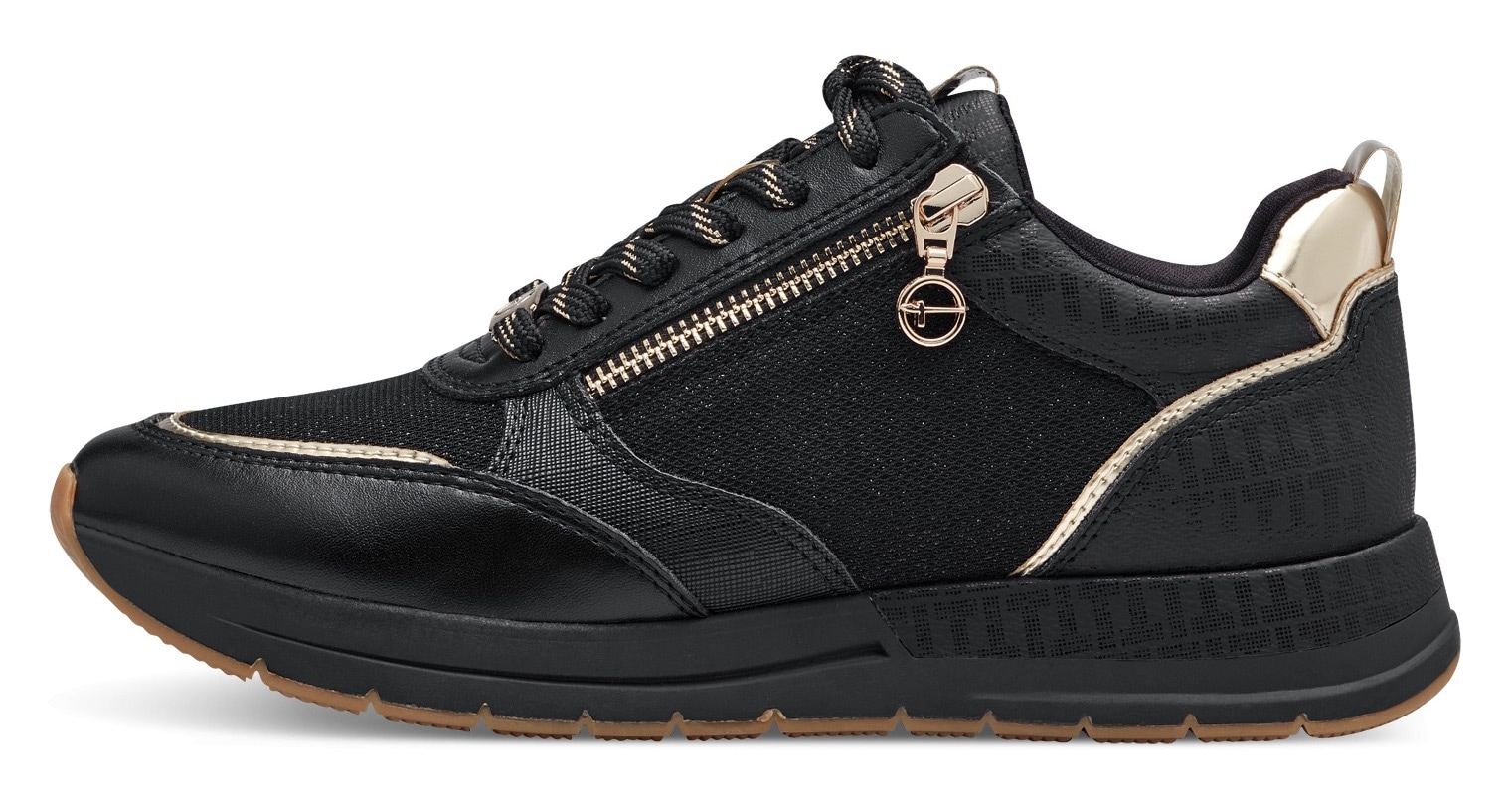 Tamaris Keilsneaker  , Freizeitschuh, Halbschuh, Schnürschuh, trendige Metallic-Details