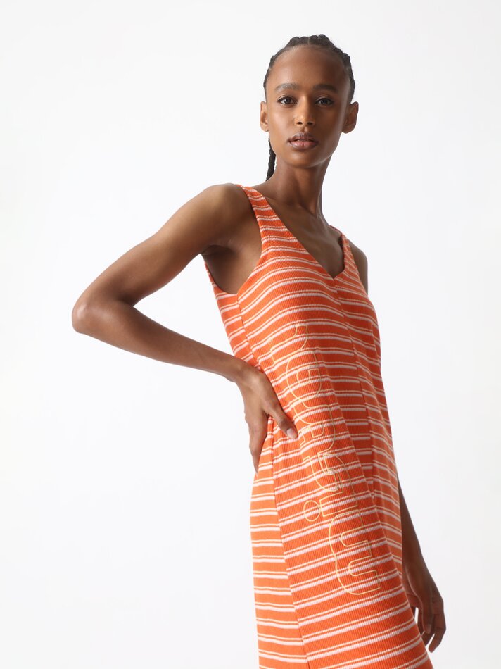 Vestido listrado Mistral x Lefties - Laranja Vibrante