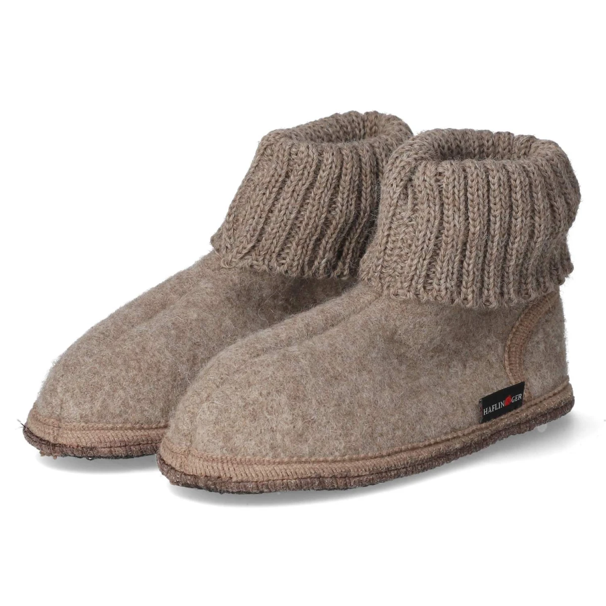 HaflingerHüttenschuh Karl - beigemeliert