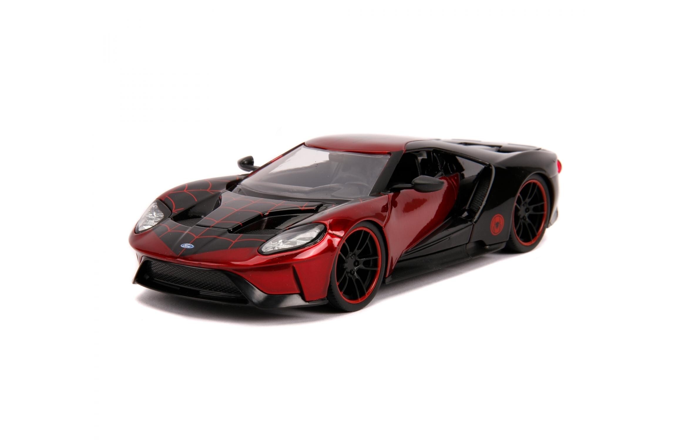 Sportwagen Marvel Miles Morales 2017 Ford GT 1:24Miles Morales 2017 Ford GT Sammlermodell im Massstab 1:24