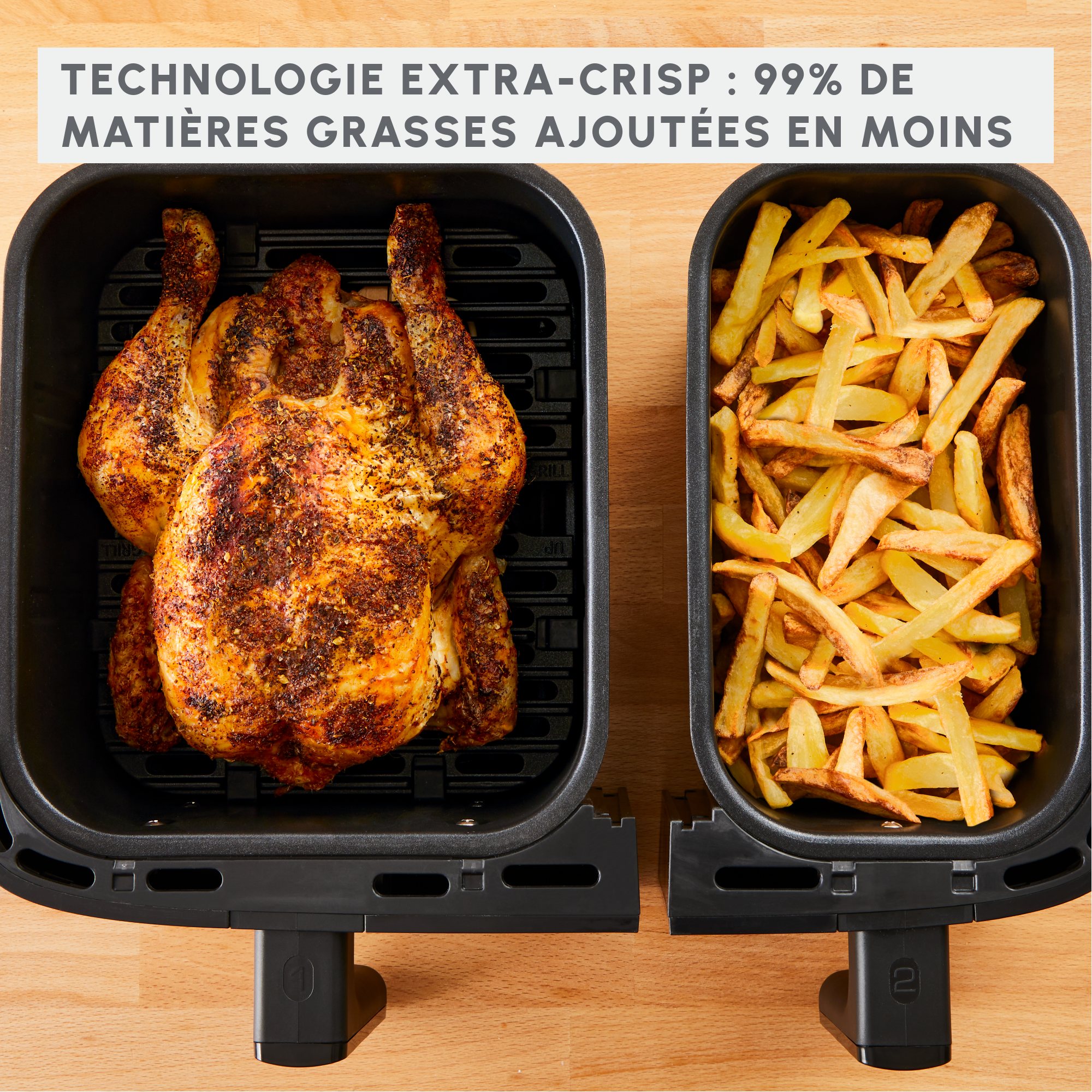 FRITEUSE A AIR DUAL EASY FRY & GRILL 8,3 L