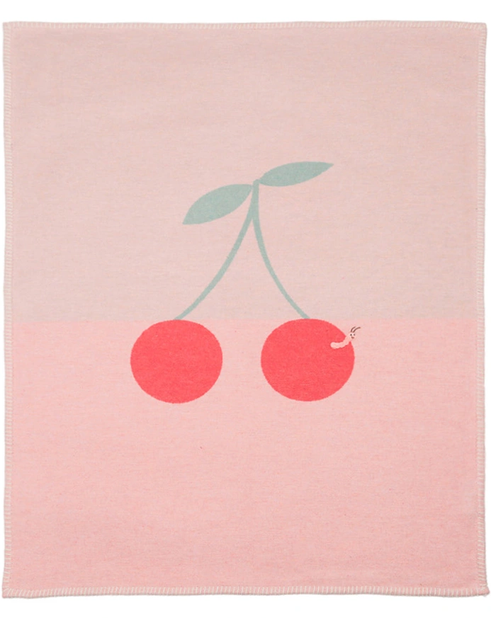 Babydecke LILI - WURM (70x90) in rosa