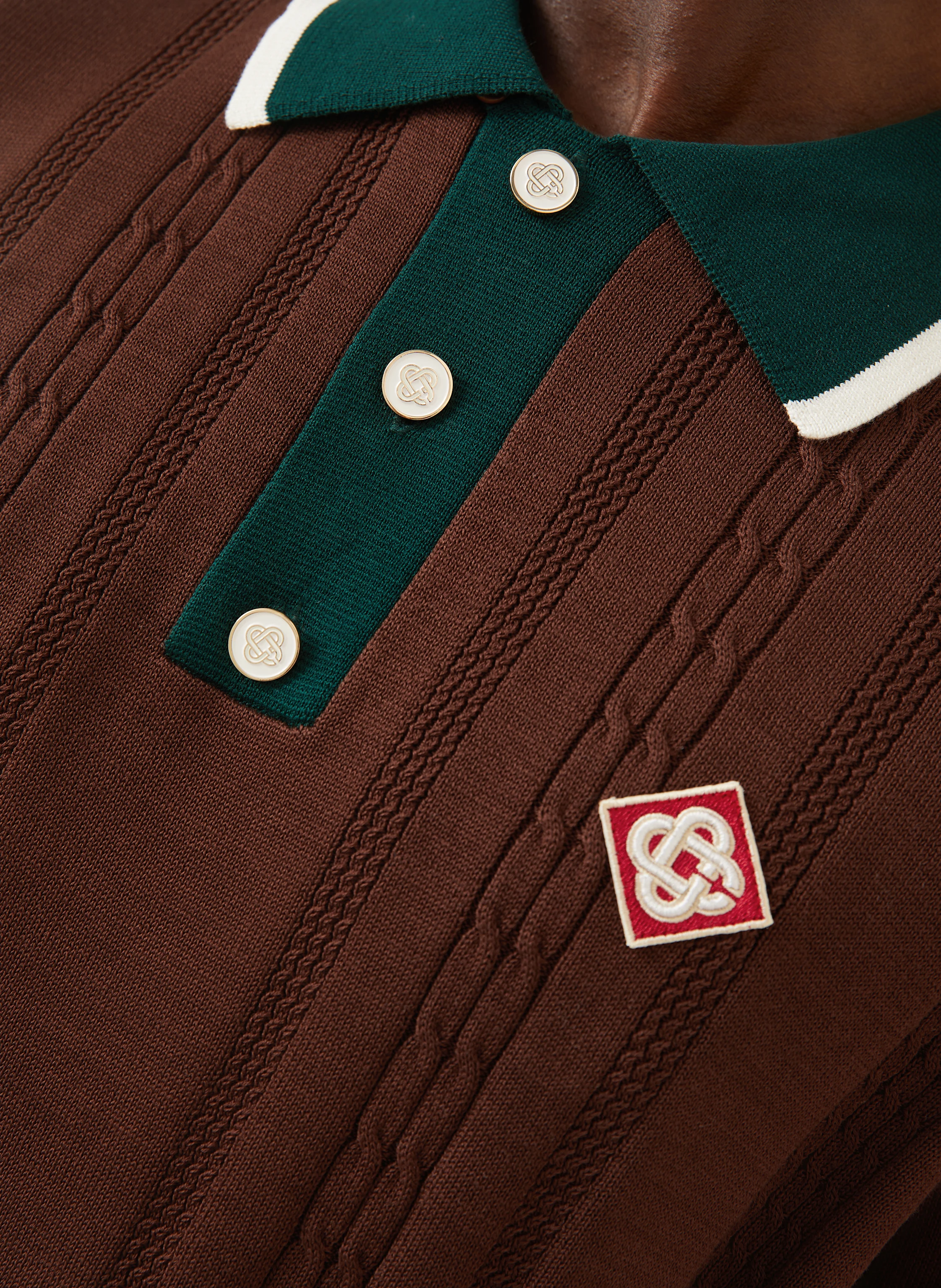 Casablanca Strick-Poloshirt