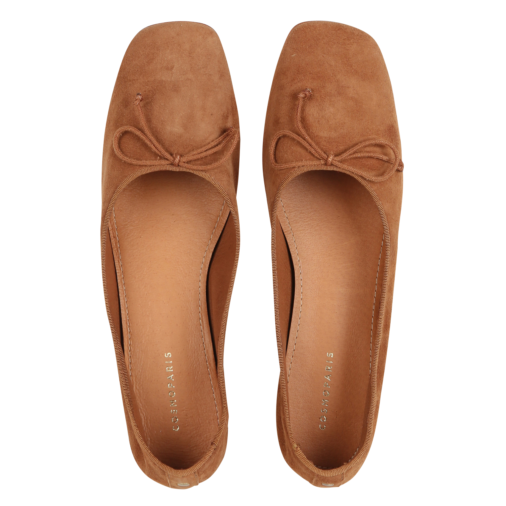 GAELE - Ballerines en cuir | Marron