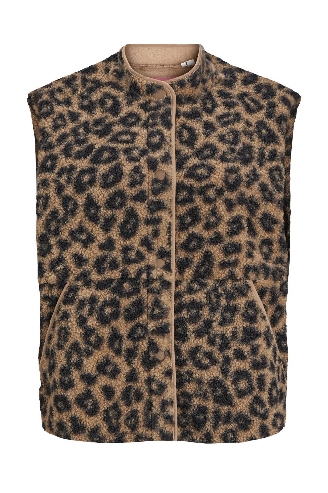 Jjxx Jxvera Teddy Vest 4733590 cornstalk leopard