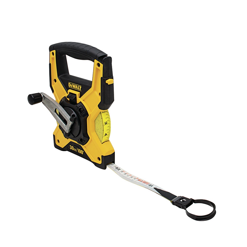 Fita métrica de fibra de vidro DEWALT de 30 m em carretel aberto (DWHT34146)