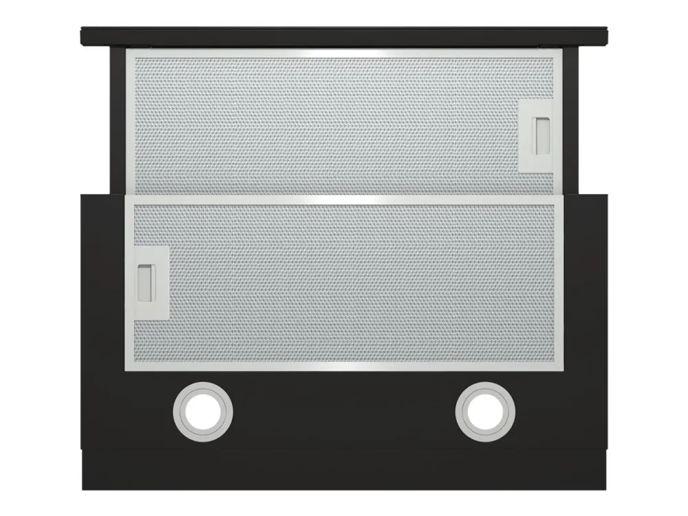 Gorenje Essential TH64E4BG - Hætte - teleskopisk - bredde: 60 cm - dybde: 30.6 cm - udtrækning og recirkulation (-) - sort