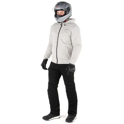 Sweat moto DXR FLEEZ - Gris