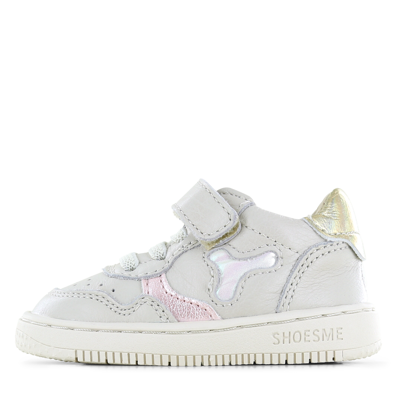Shoesme shiny beige sneaker Leer | Meisjes schoenen