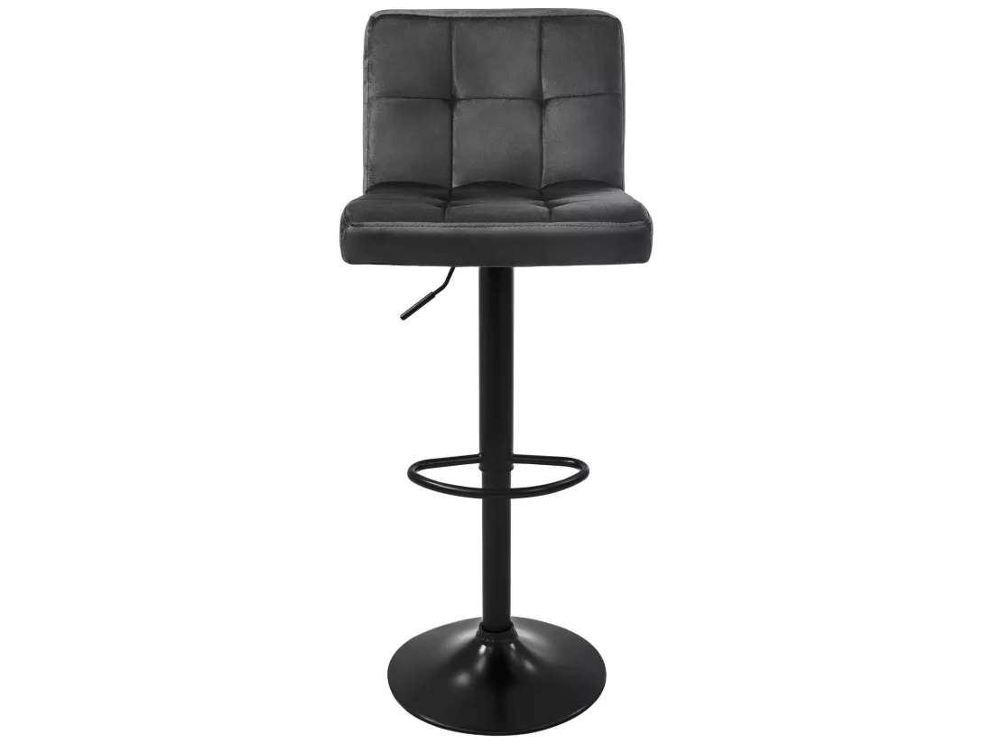 Lot de 2 tabourets de bar Réglable en hauteur Tabouret de bar en velours Taboure
