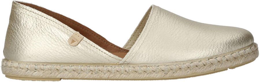 Verbenas Carmen nucleo leren espadrilles goud