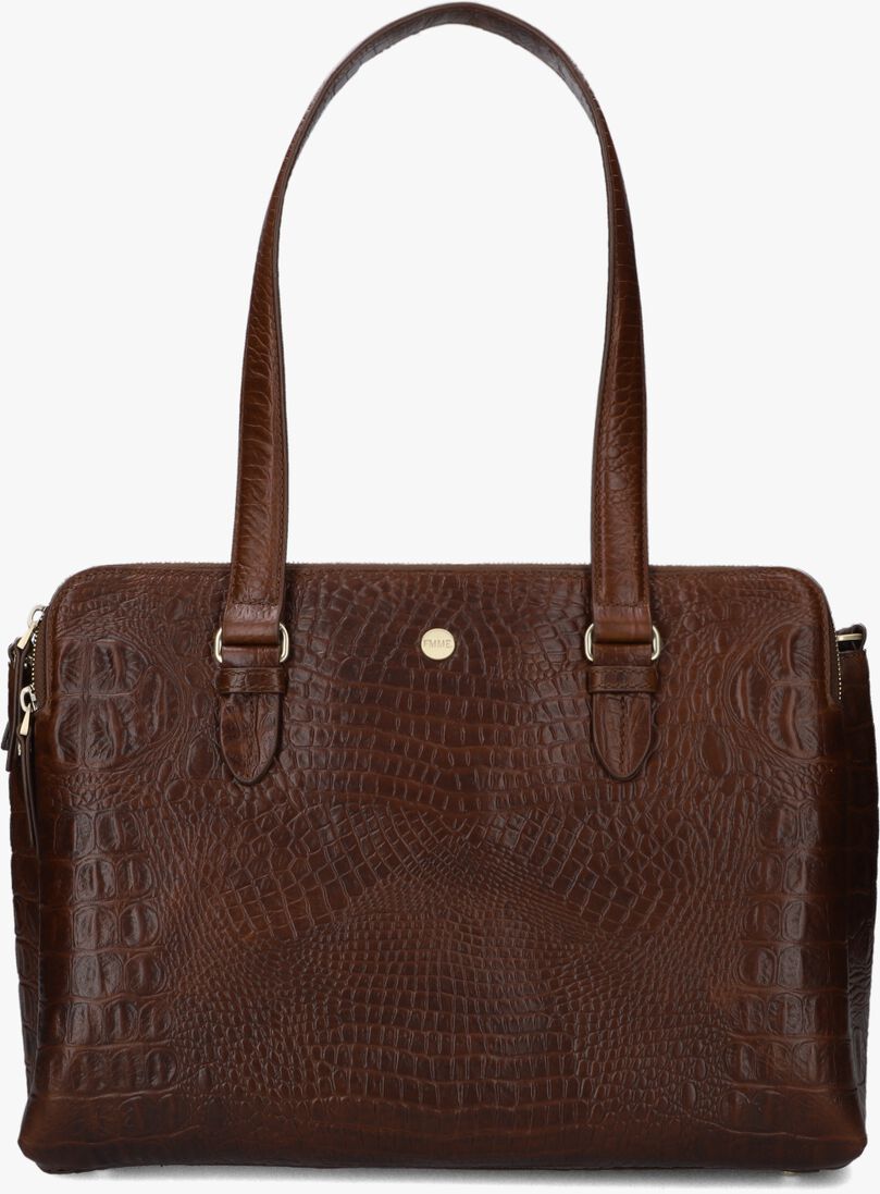 FMME bruine fmme laptoptas charlotte croco