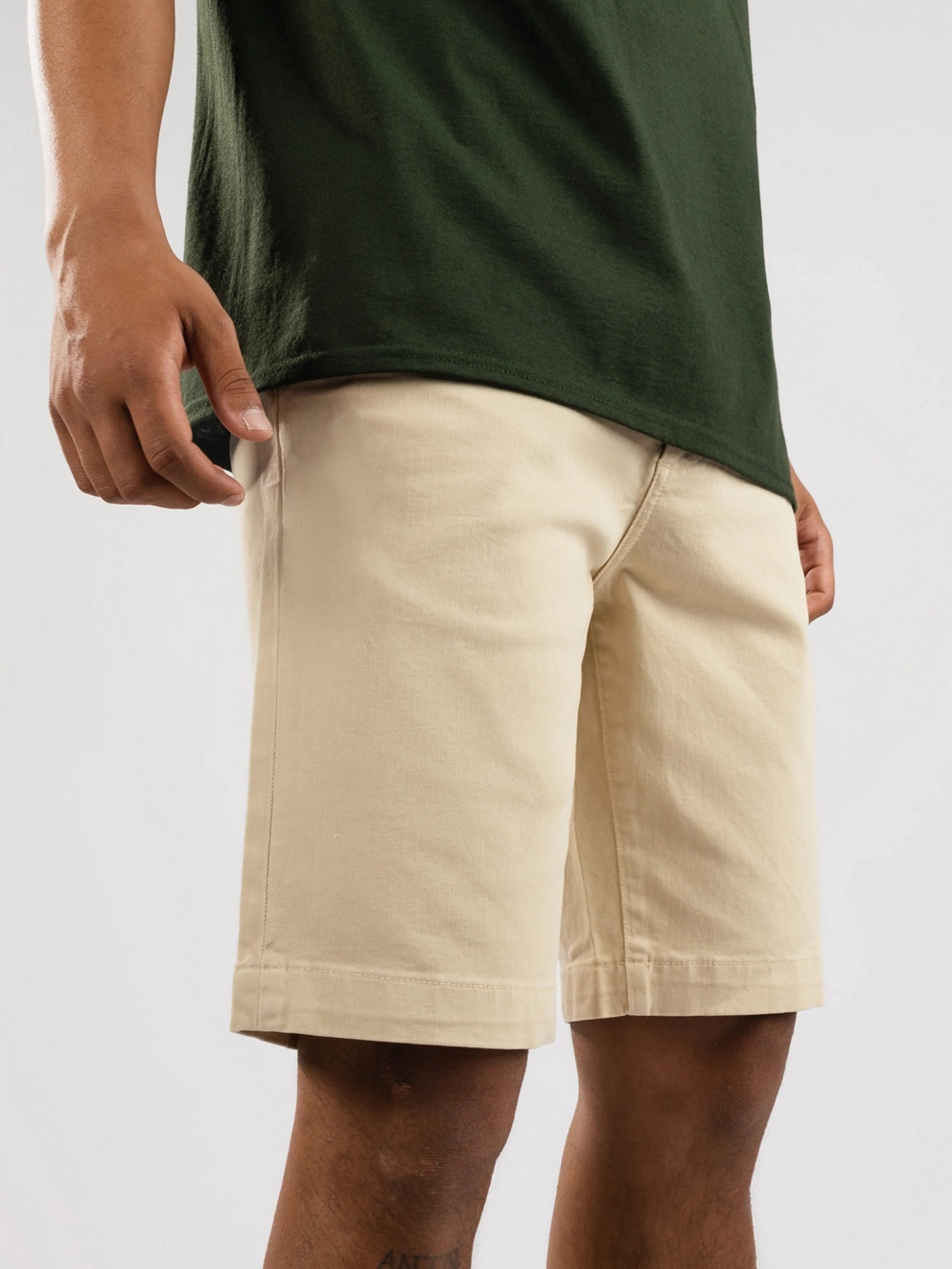 Denim Project Chino Denim Shorts bleached sand