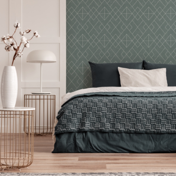 Vliesbehang Demi groen 113318