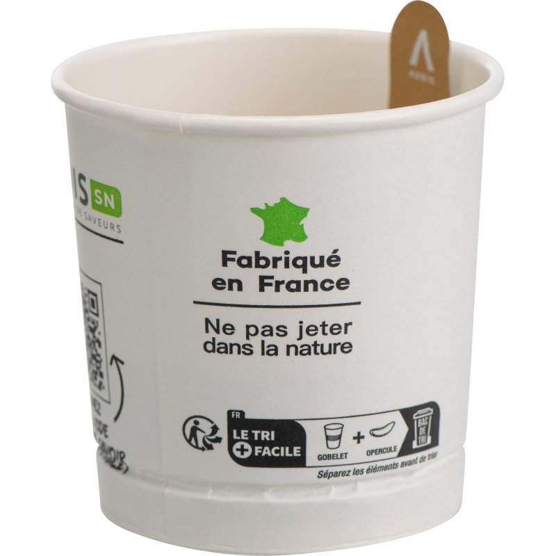 Gobelet carton operculé prédosé Velouté de légumes et croûtons 18 cl