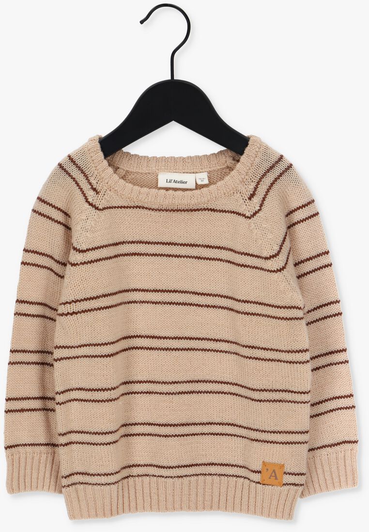 LIL\\' ATELIER zand lil' atelier trui nmmeroger ls knit wii