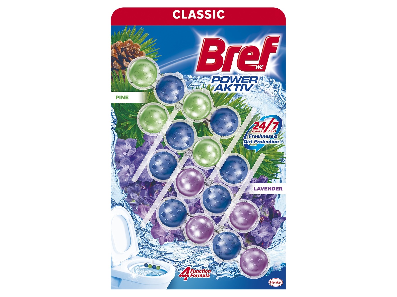 BLOCO SANITÁRIO BREF SONASOL WC PINHO E LAVANDA 4 UN