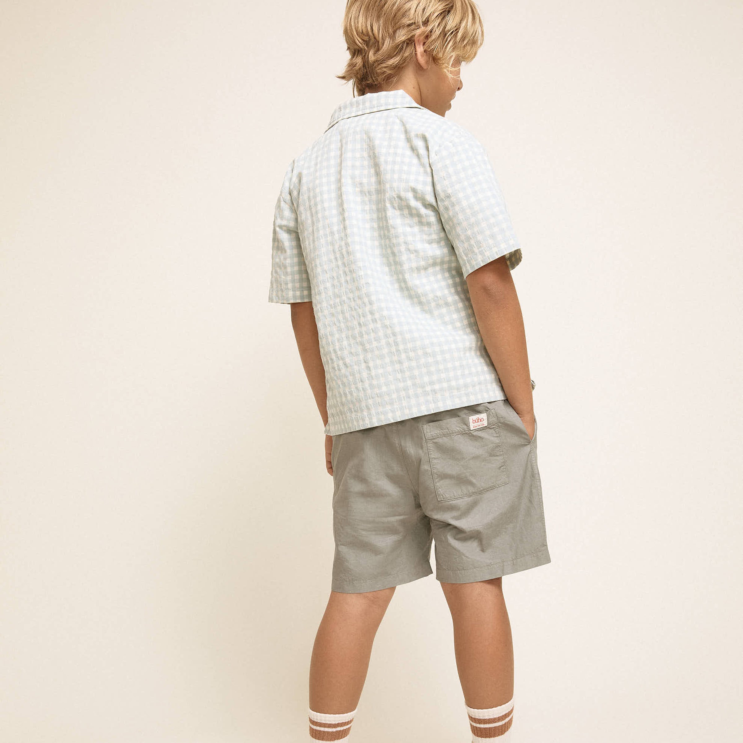 Hemd Gingham Aqua
