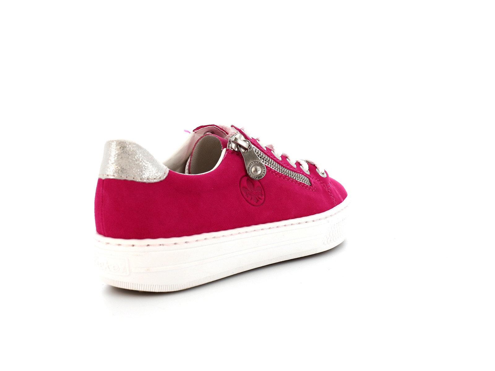 Rieker-L59L1 Matières combinées Fushia