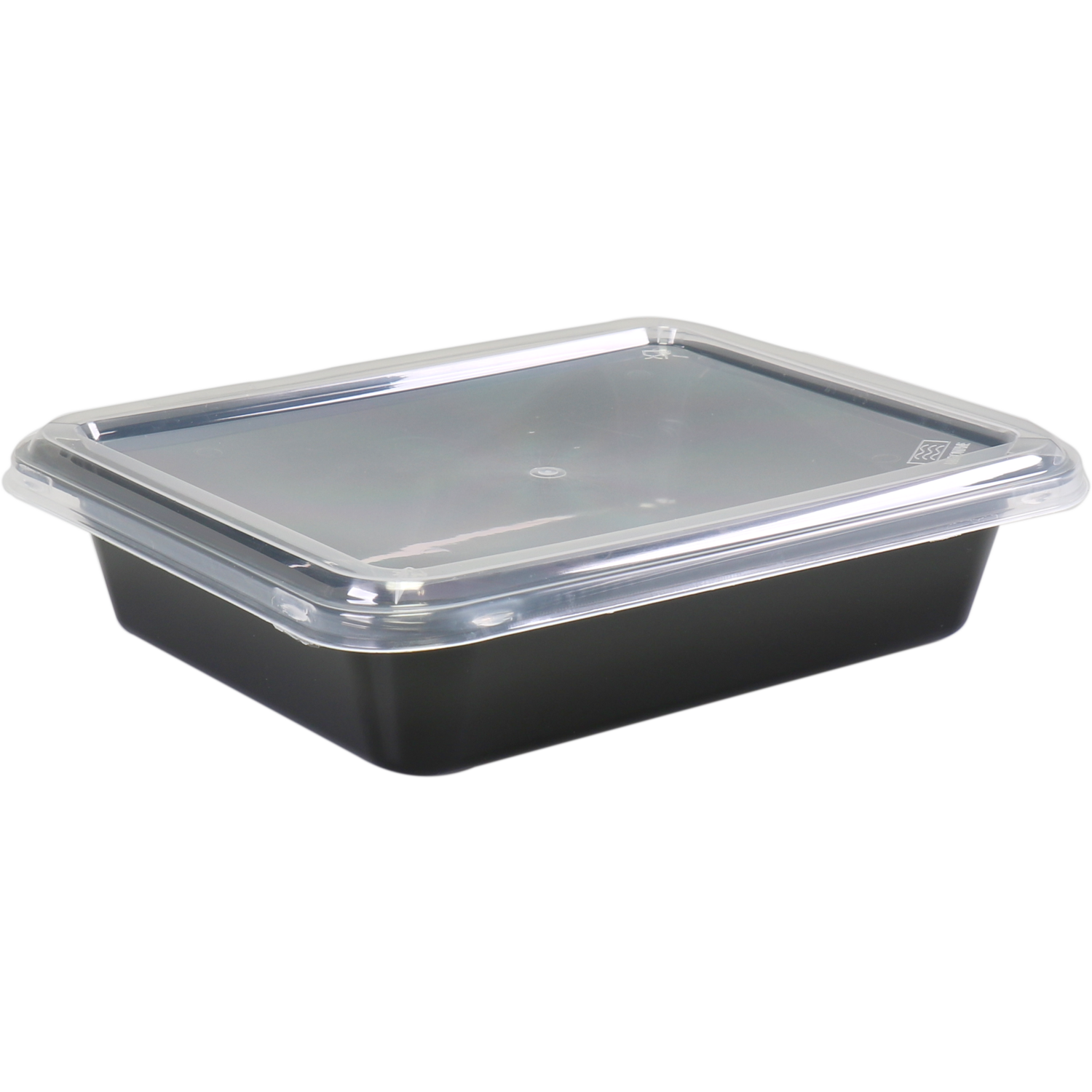 Depa Bak, PP, 1-vaks, incl. deksel, menubak, 227x178x49mm, zwart/transparant