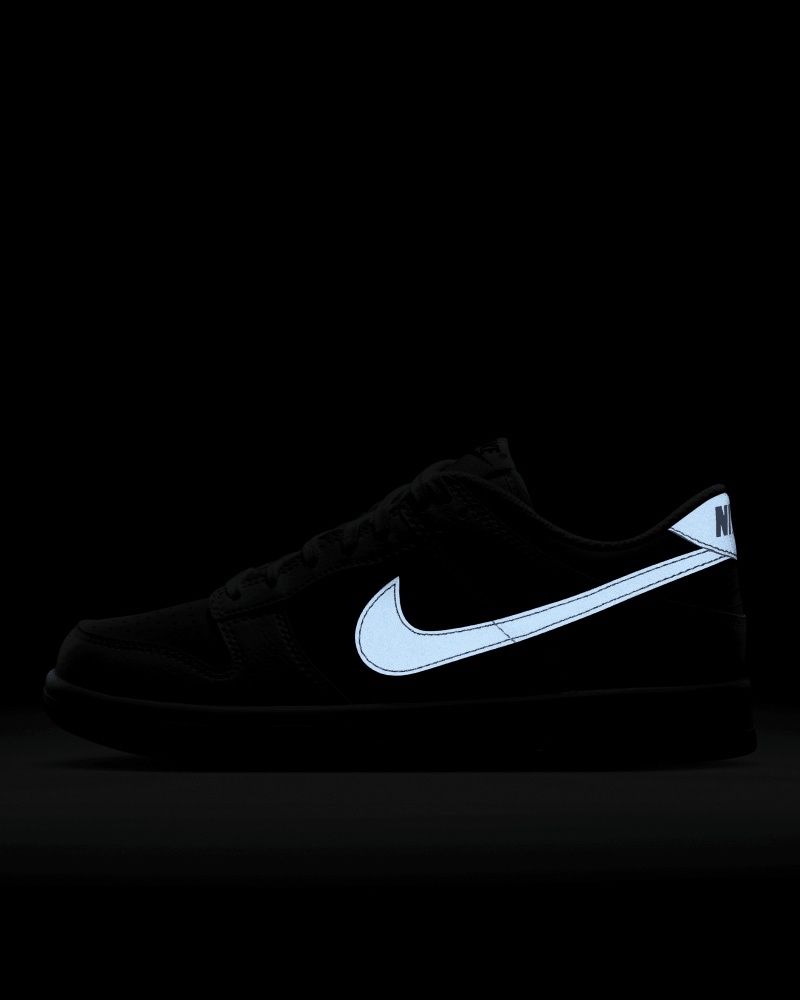 Chaussures Nike Dunk Low Blanc & Gris pour enfant