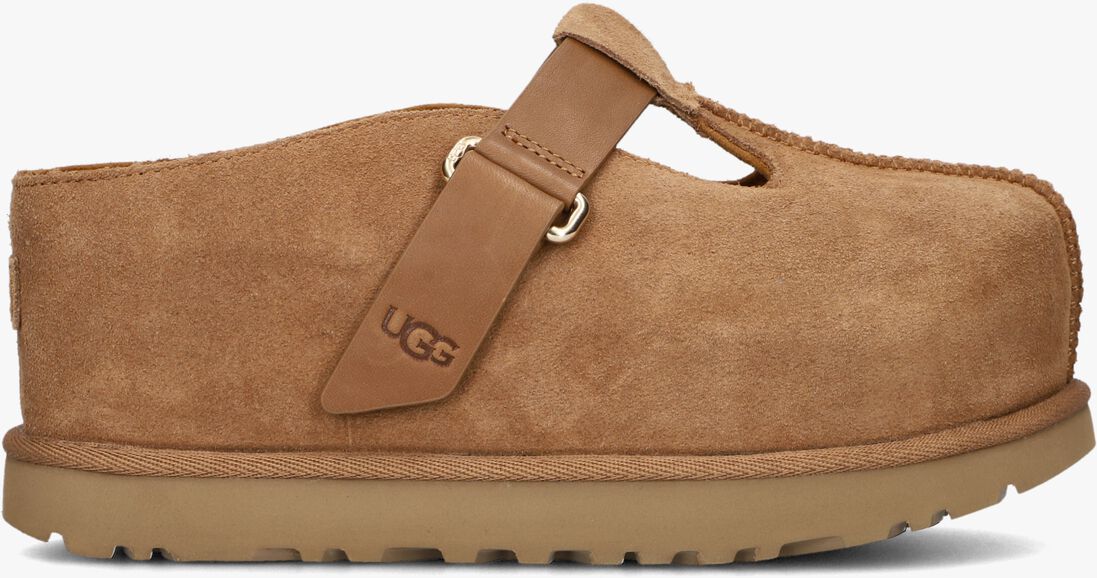 cognac ugg instappers w goldenstar hi clog