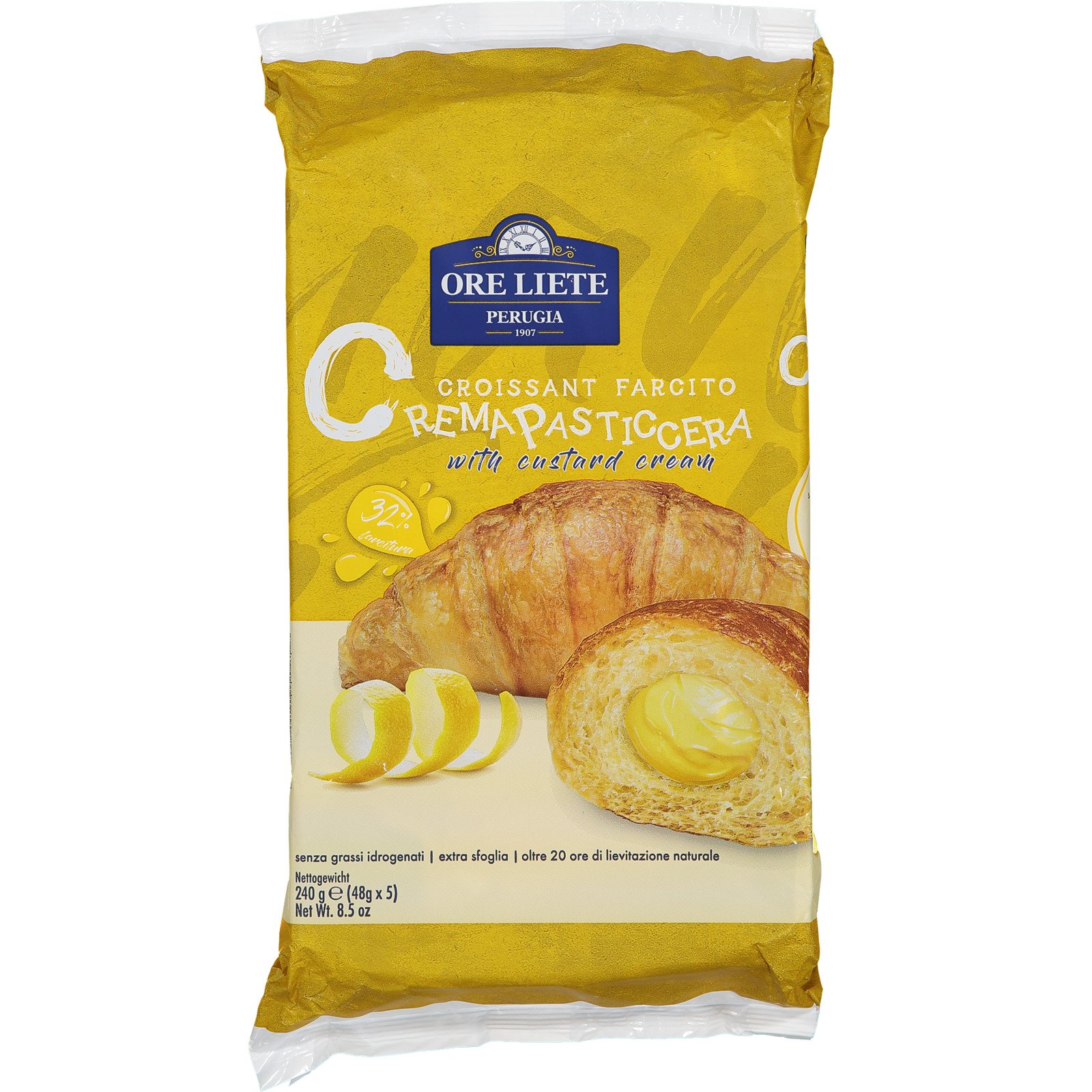 Ore Liete Croissants Crema Pasticc.5x48g