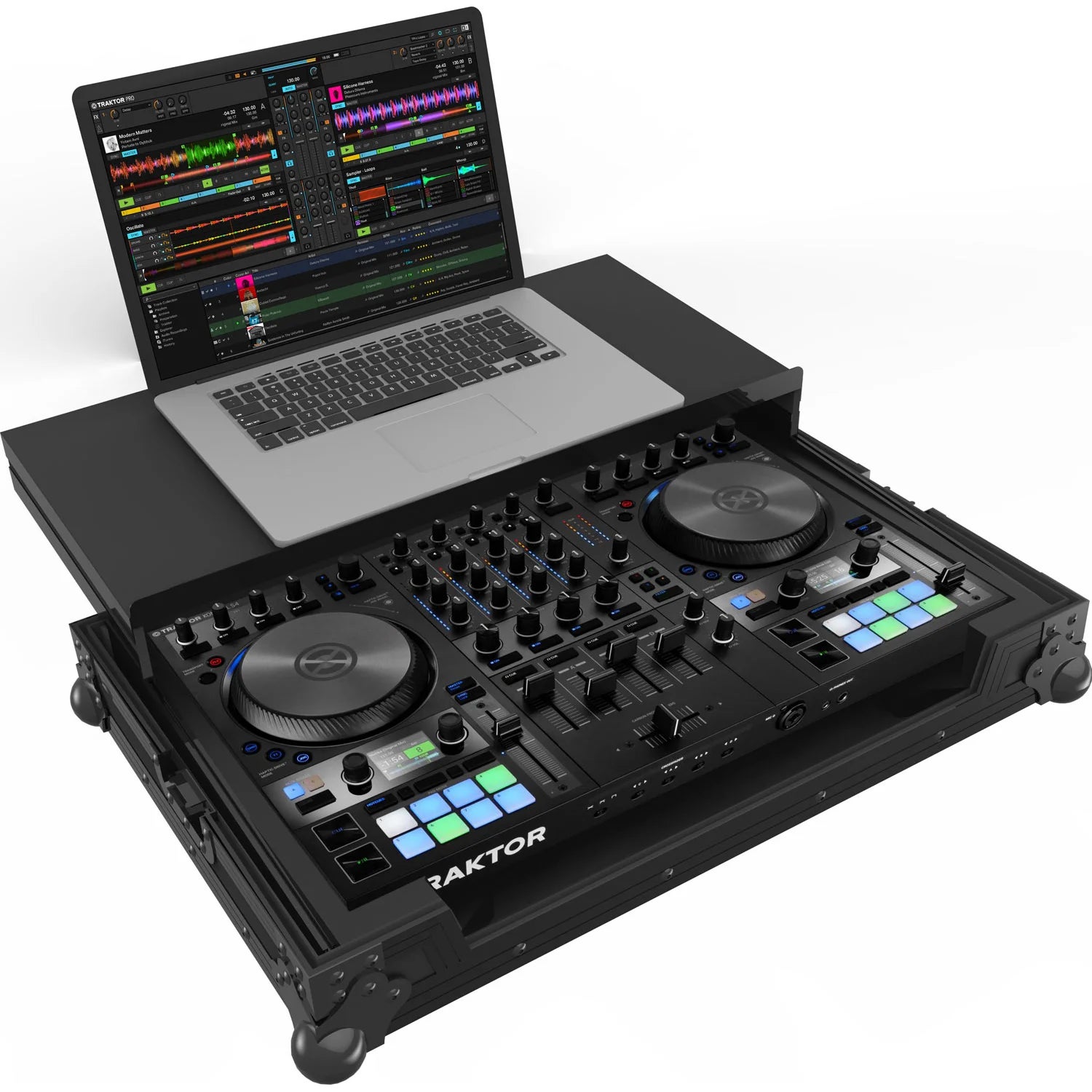 Native Instruments Traktor Kontrol S4 MK3 + Zomo S4 MK3 Plus NSE flightcase