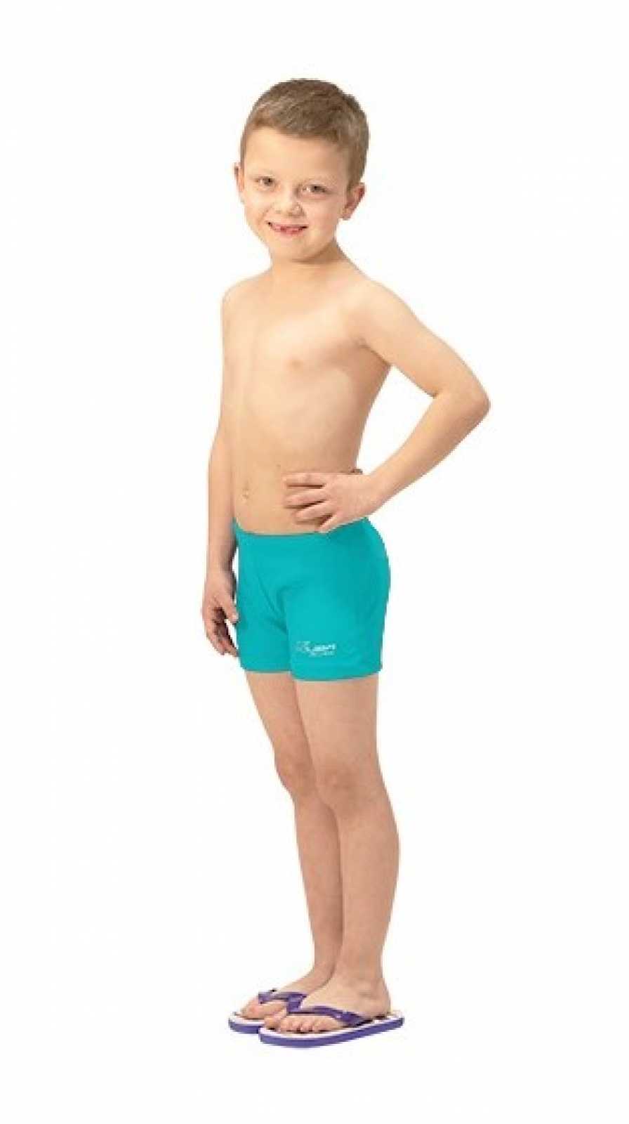 Squba Soft Green Boy Boxer Swimsuit
