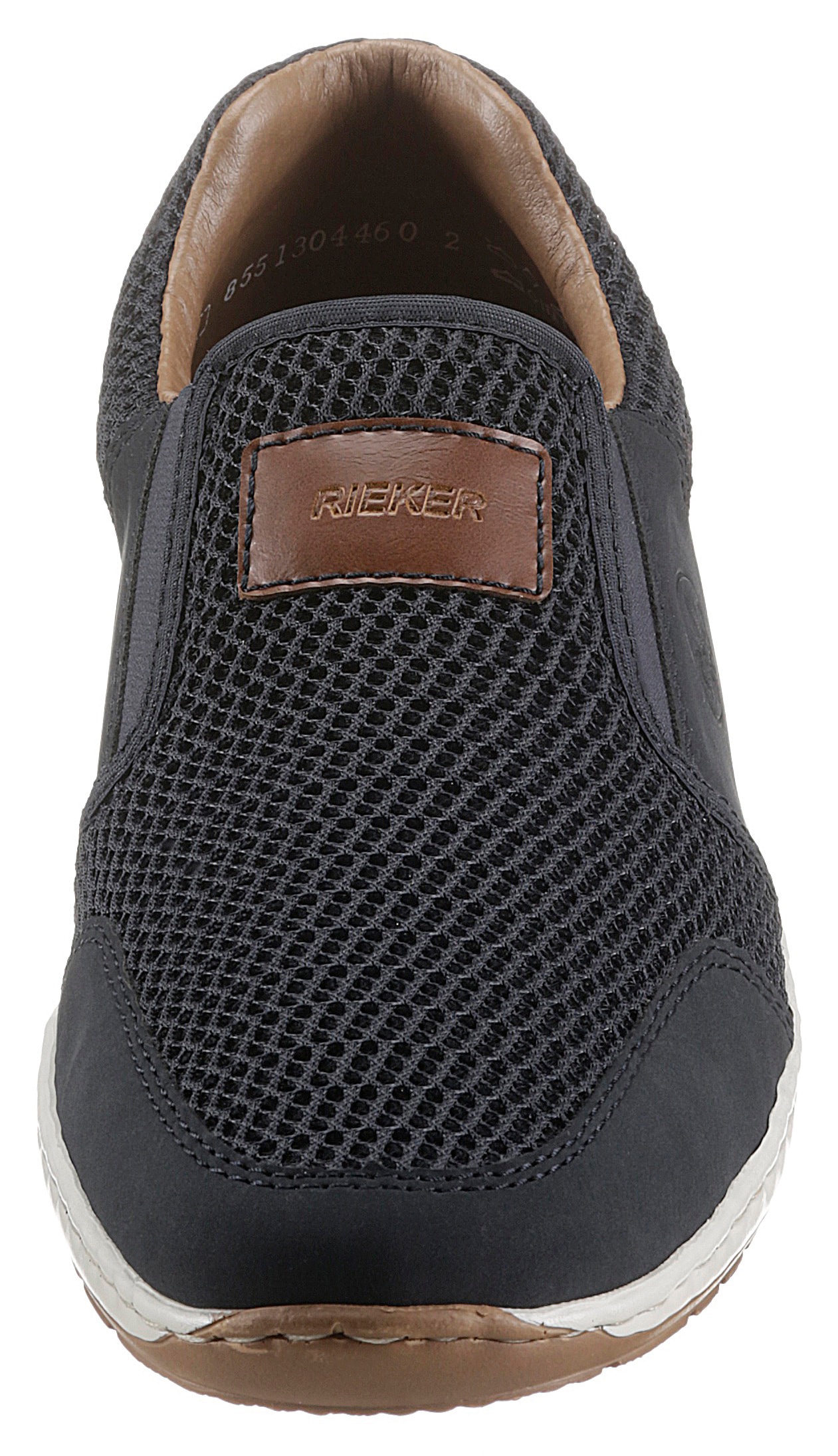 Rieker Slipper  Sommerschuh, Schlupfschuh, Freizeitschuh mit kontrastfarbenen Besätzen