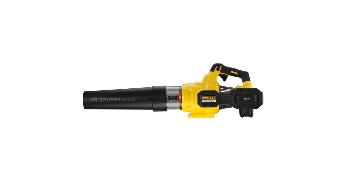 DEWALTDCMBA572N-XJ 54V XR FLEXVOLT Axial Blower bladblazer  (Geel/zwart, Accu en oplader niet inbegrepen)