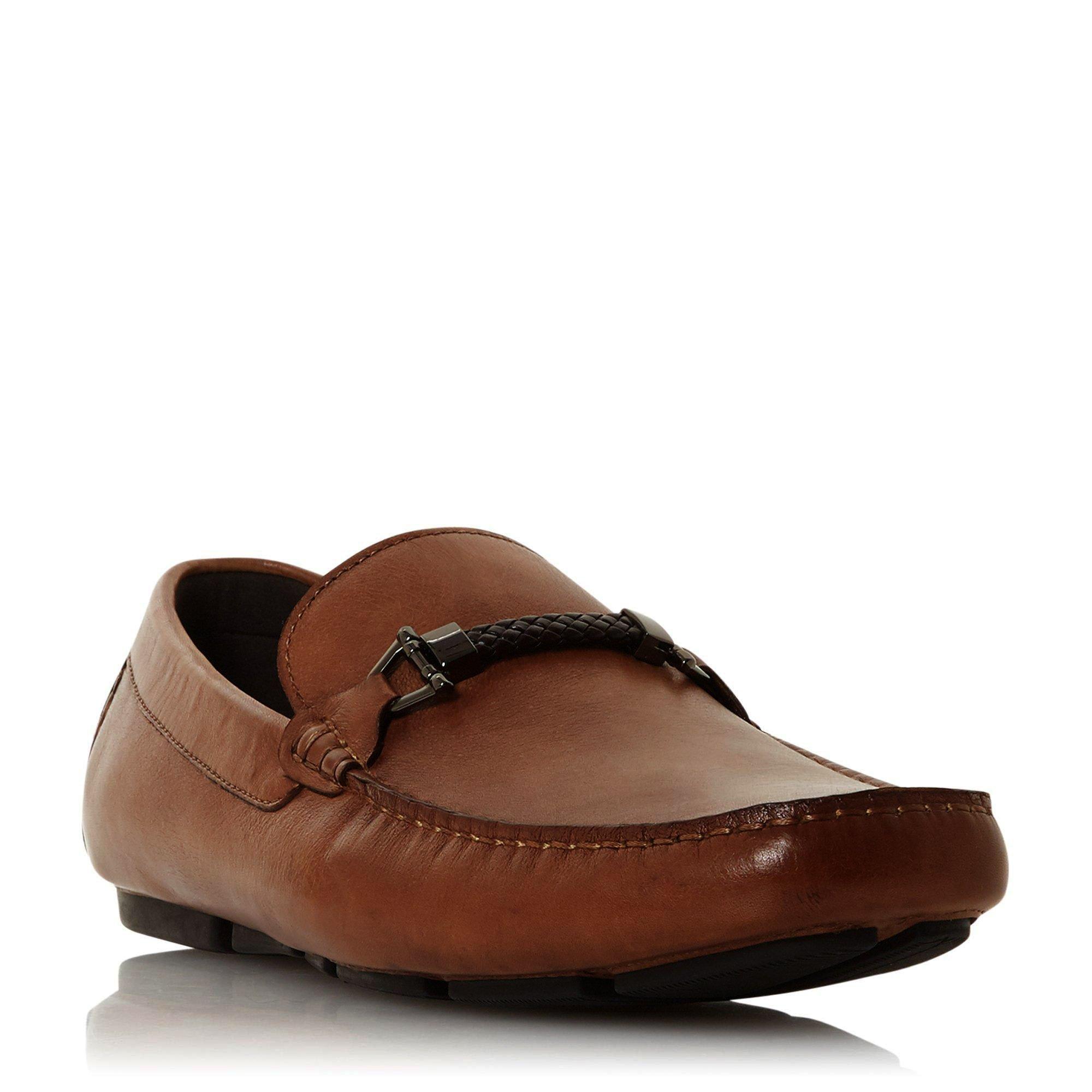 Dune London Beacons Square Toe Moccasin Loafers