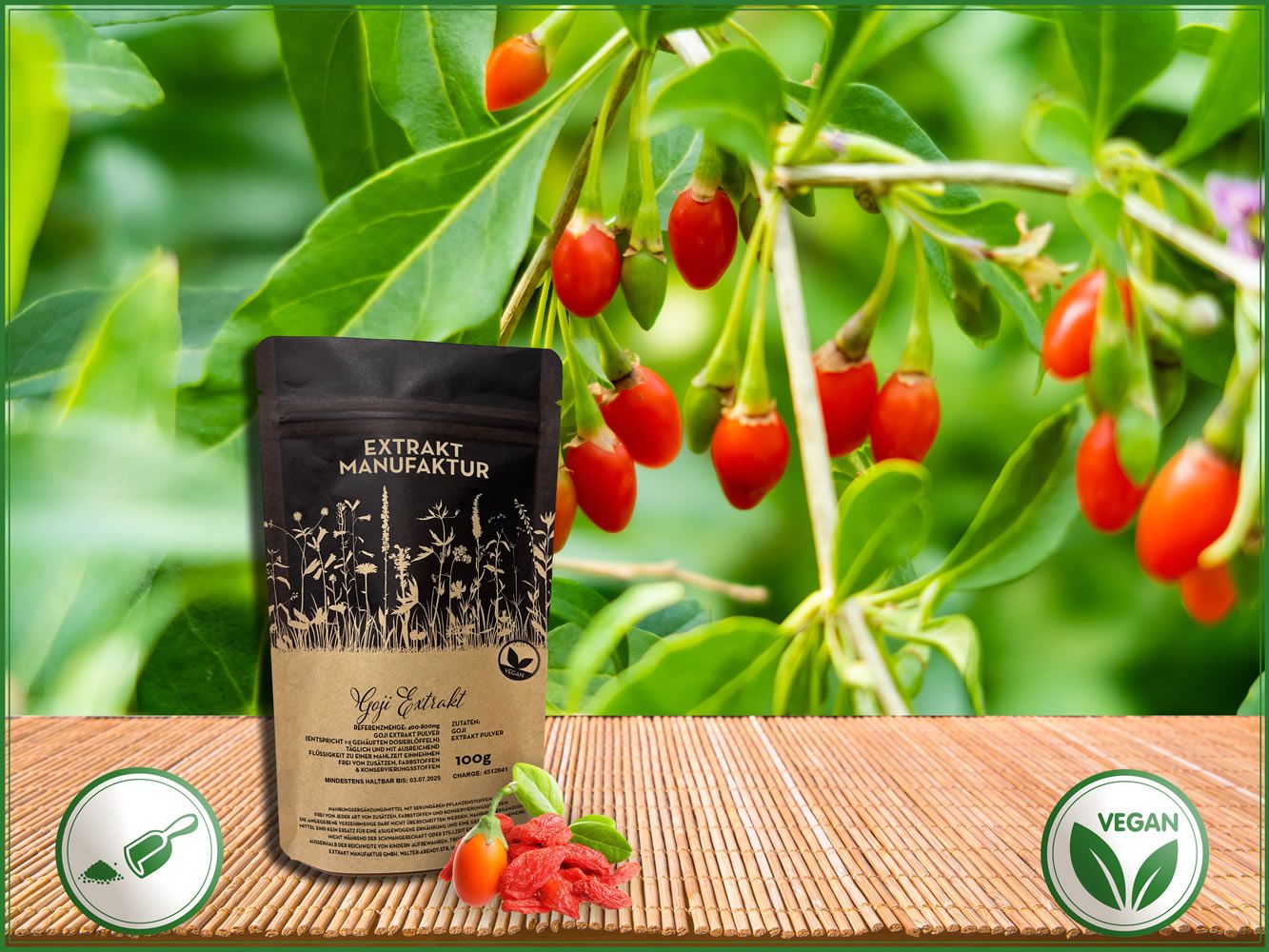 Extrakt Manufaktur Goji Beere Extrakt Pulver