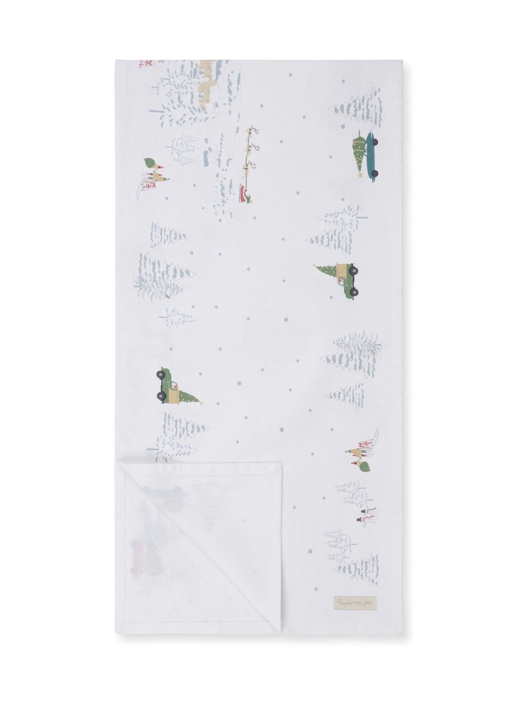 Sophie Allport Wonen voor Kerstmis Tafelloper met rand