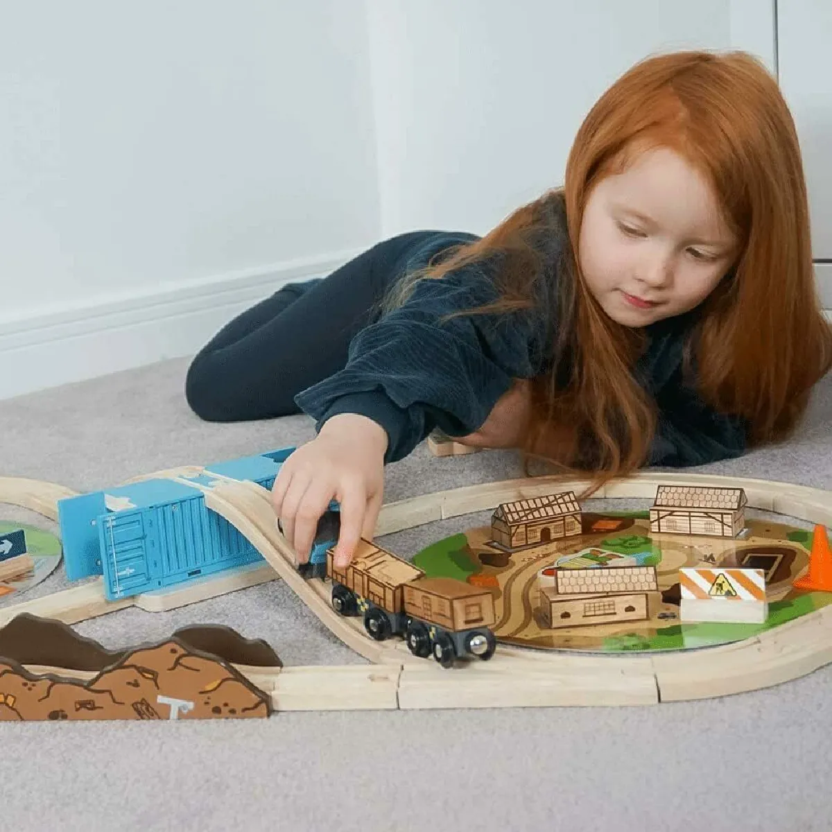 Bigjigs Toys Train de construction bois