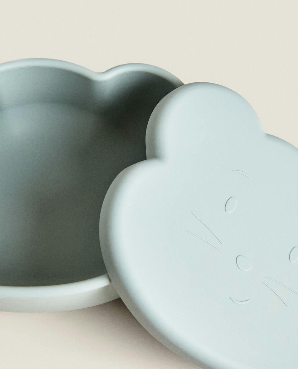 Lancheira de silicone em formato de rato