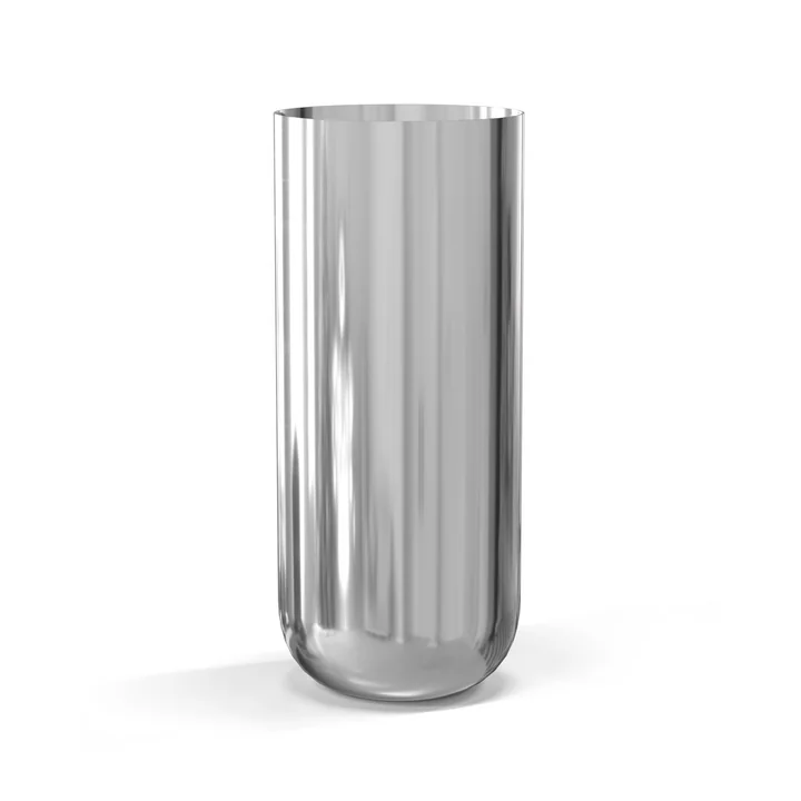Nichba Design - Vase, H 24 cm, Edelstahl