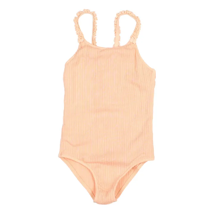 Búho Maillot 1 Pièce Côtelé | Abricot