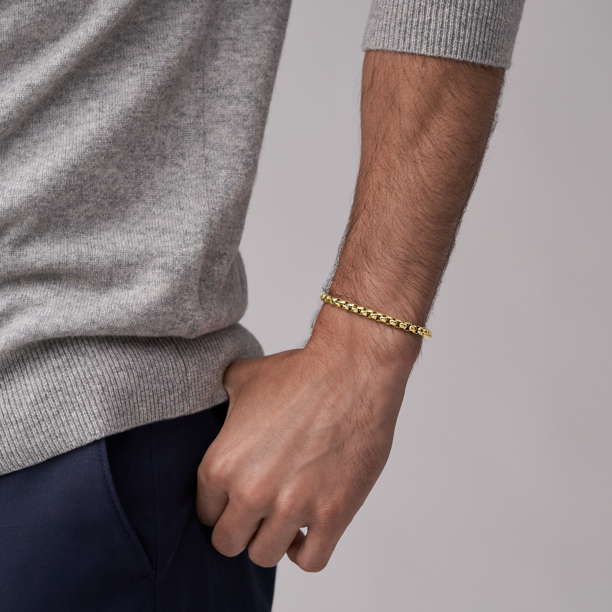 Bracelet FOSSIL acier inoxydable doré
