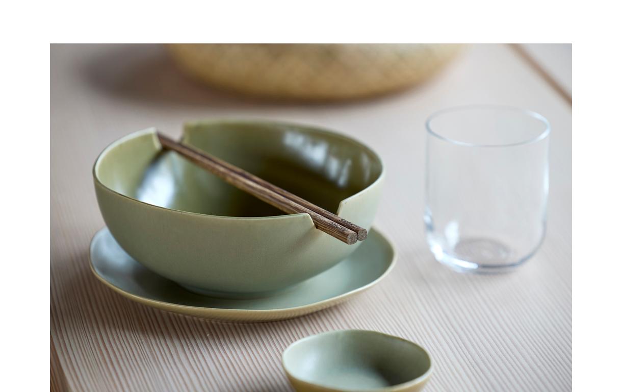 Ramenschale Shoku 18.5 cm, 6 Stück, Grün<br>Schalen-Set aus Steinzeug