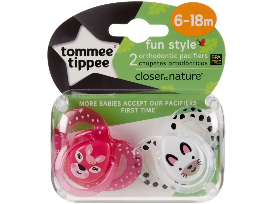 Tommee Tippee Fun Style, Klassisk babysut, Ortodontisk, Silikone