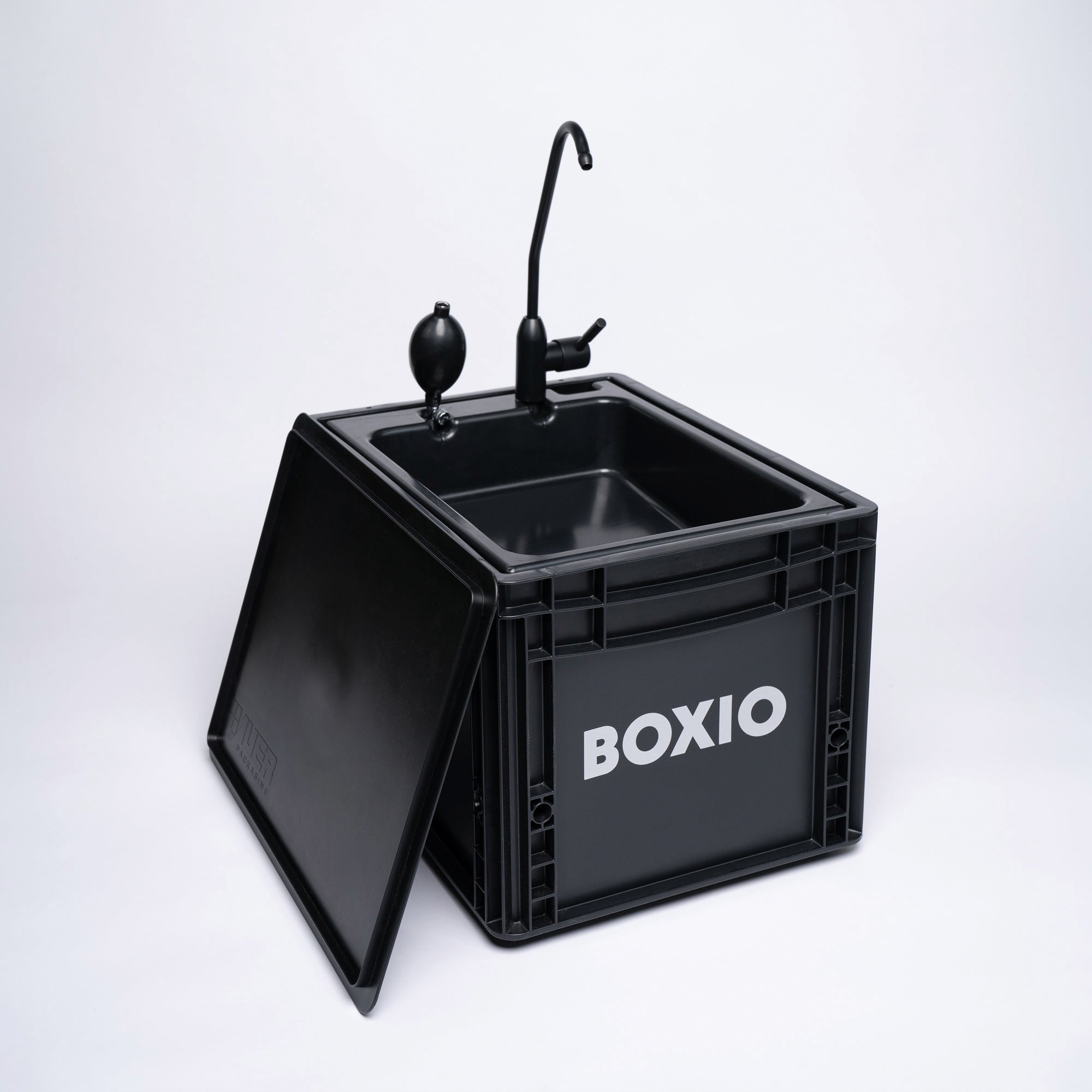 Boxio Wash Plus Mobiles Waschbecken Starter Set bestehend aus Boxio Wash / Shower / Beads / Mirror