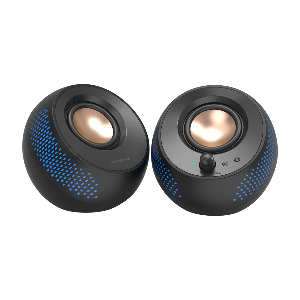 Creative - Pebble X 2.0 USB-C computer RGB speakers