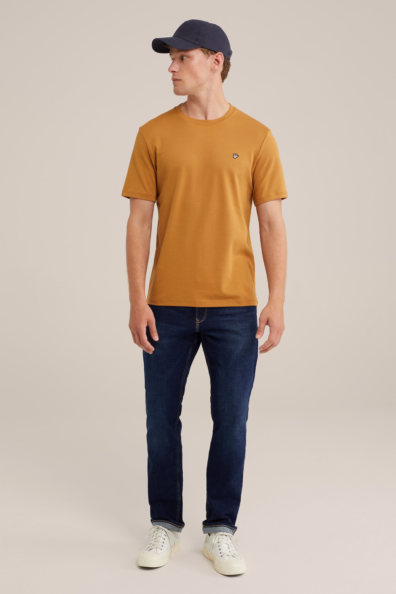 T-shirt Fundamentals Okergeel