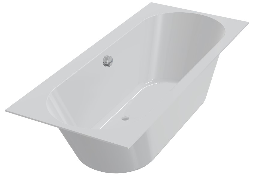 Xenz Madeira inbouw ligbad acryl 170x75cm wit glans