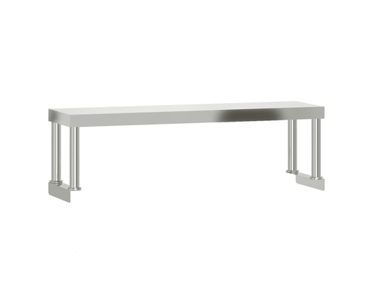 VIDAXL - Mobilier de cuisine Table de travail de cuisine avec étagère 110x55x120 cm inox